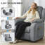 Fauteuil inclinable de massage avec moteur silencieux pour animaux de compagnie, gris-806510619