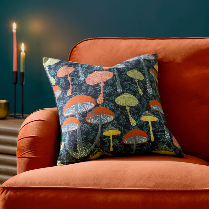 Garett Abstract Black Square Throw Cushion