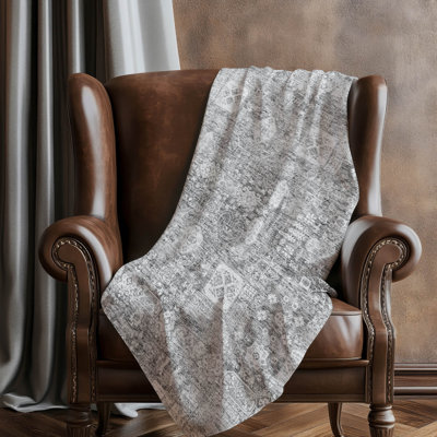 Addison Machine Washable Sherpa Tribal Medallion Throw Blanket