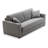 Norell 81" Italian Stain and Abrasion Resistant Performance Fabric Queen Square Arm Sleeper Sofa Bed-696004688