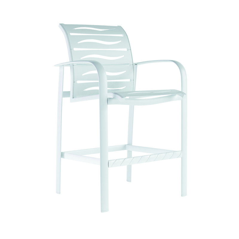 Tabouret de bar 28 po Laguna, Neige, Graphite