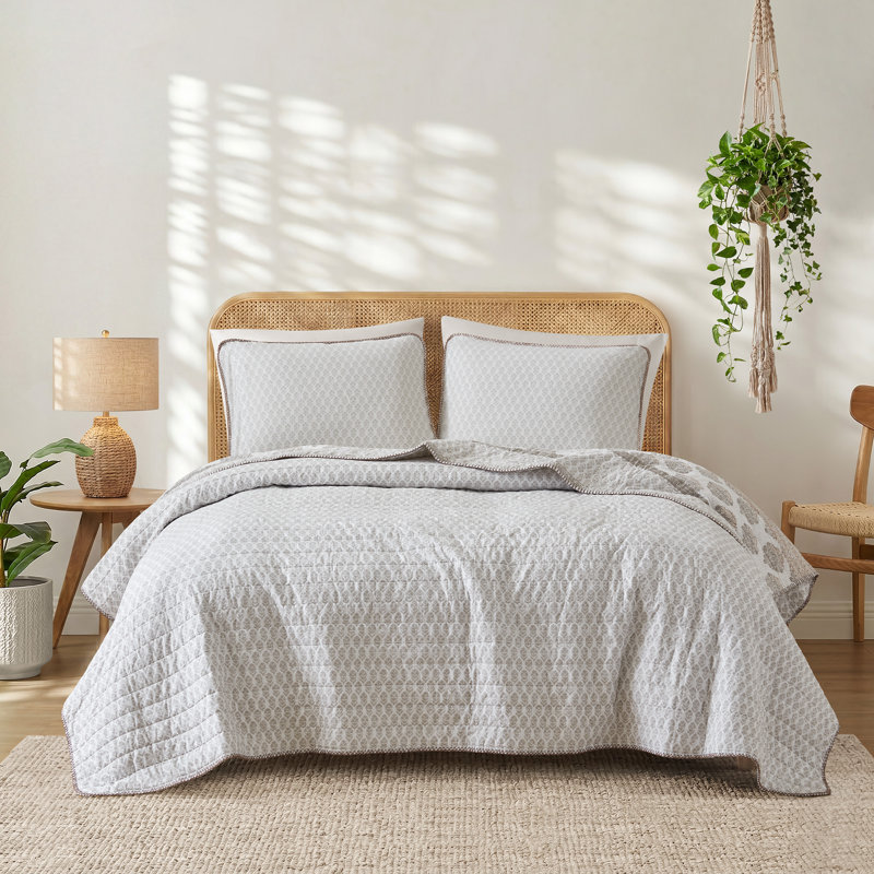 Surya Quilt 3pcs Set, King/Cal King, Clay