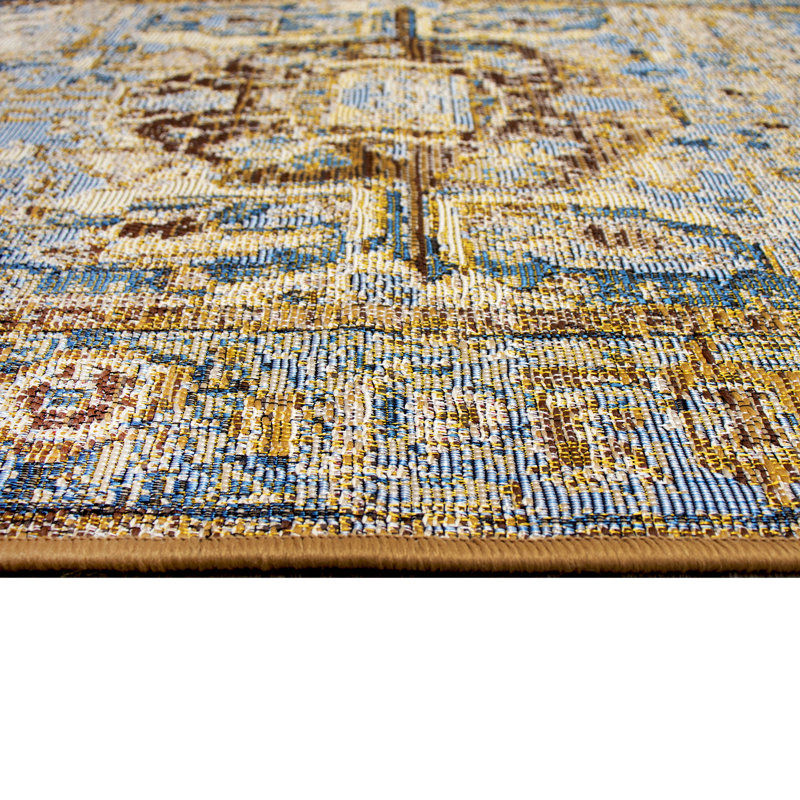 Tapis intérieur / extérieur Kutz Heriz, Tapis de couloir 1 pi 11 po x 4 pi 11 po