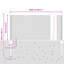 60 cm H x 2500 cm W Steel Border Fencing