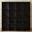 Organisateur de rangement cubique - Ensemble de 16 cubes en plastique, organisateur de placard et espace de rangement pour chambre à coucher et salon, 12,2 x 48,4 x 48,4 pouces, noir