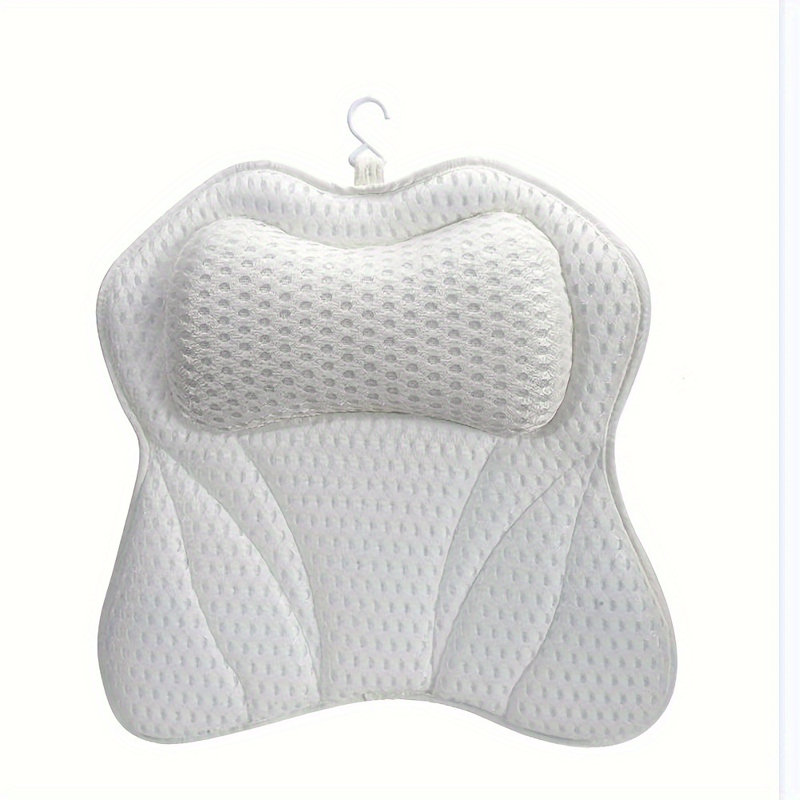 Oreillers pour le bain, oreiller pour la baignoire, Blanc / Blanc