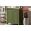 Meuble-lavabo de 30 po de couleur olive avec lavabo en céramique, portes à fermeture en douceur et conception spacieuse de 30 po avec rangement-400612510