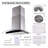 Tieasy 30" Stainless Steel 700 CFM Convertible Wall Range Hood with Baffle Filter-67649526