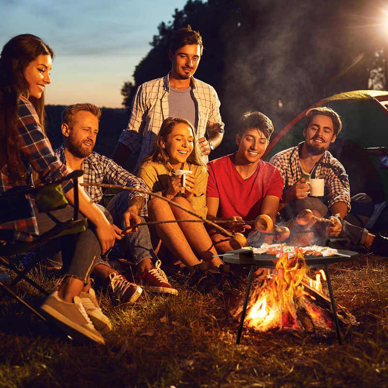 Trépied de cuisson à feu de camp robuste