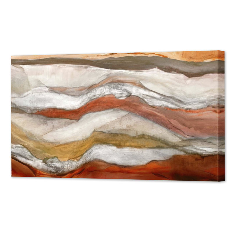 «Waves Cinnamon Version», reproduction d'art sur toile tendue