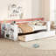Lit de jour avec tablettes et tiroirs, taille simple-442853301
