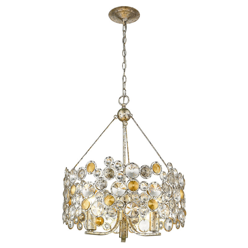 Lustre cylindrique unique / remarquable à 3 lumières Mulholland