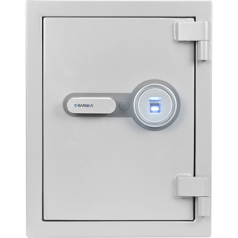 1.64 CUBIC FT BIOMETRIC FIREPROOF SAFE, GREY