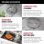 Évier de cuisine encastré simple en acier inoxydable avec rebord WorkFlow ™ Delta Lorelai