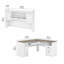 Bureau de direction en L avec huche Ozro 60W-929694436
