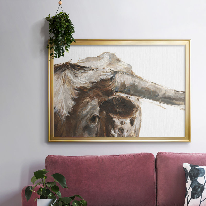 " Steer Clear II ", 18" H x 26" W x 1.5" D, Gold