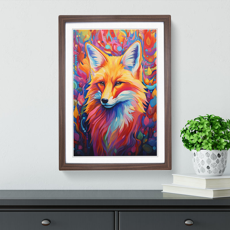 Single Picture Frame Wall Art, 46cm H x 34cm W, Walnut Framed