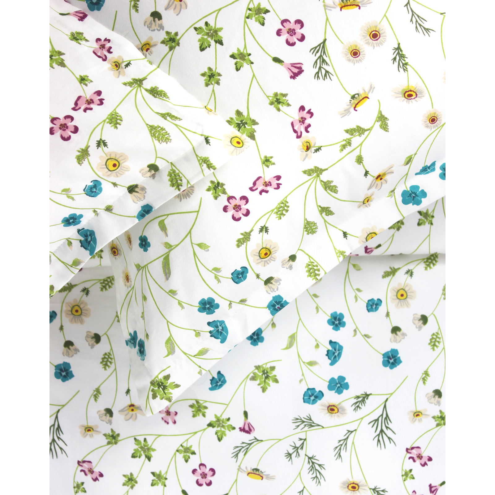 Cotton Duvet Cover Set, Full/Queen Duvet Cover + 2 Standard Shams
