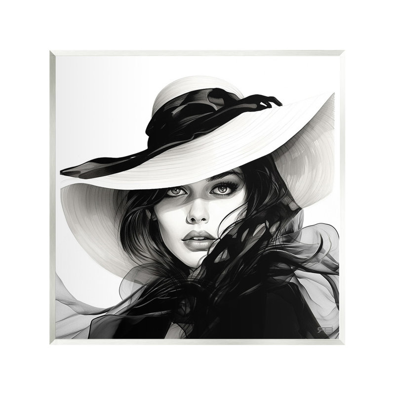 «Chic Woman Gazing Wall Art» par RB