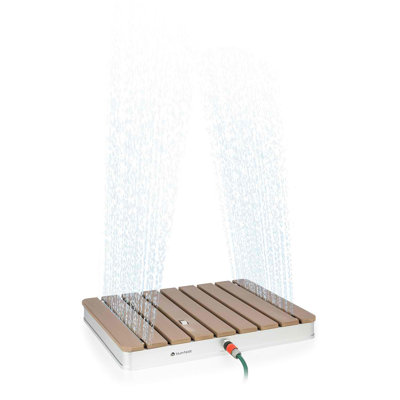 7.5 cm H Portable Plastic Freestanding Outdoor Shower with Duckboard