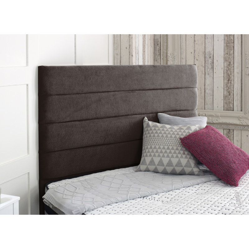Salmon Upholstered Headboard, Small Single (2'6), Brown