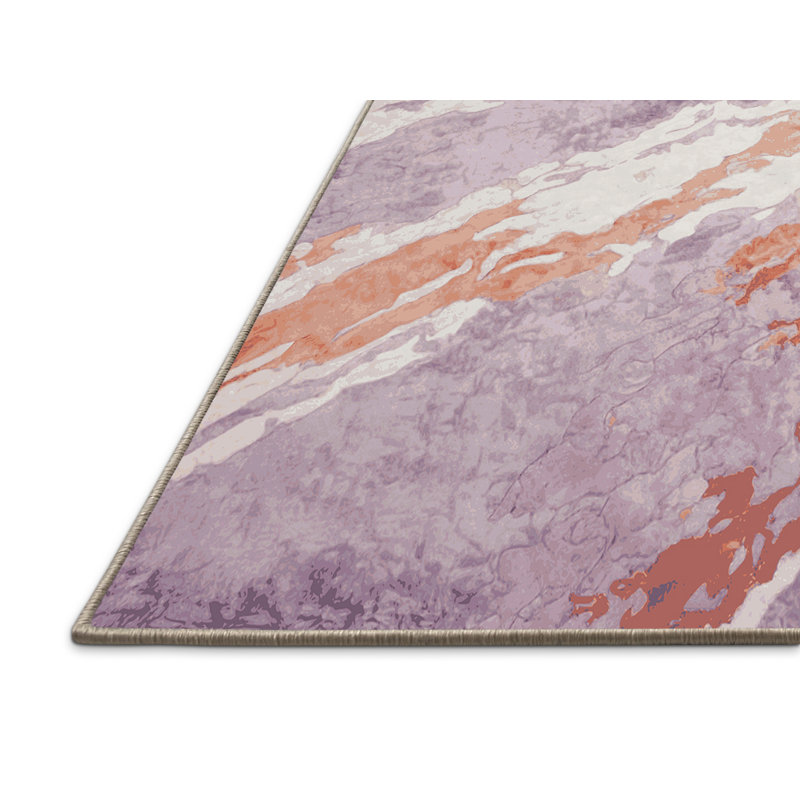 Tapis beige soyeux et moelleux, Rectangle 7 pi x 10 pi