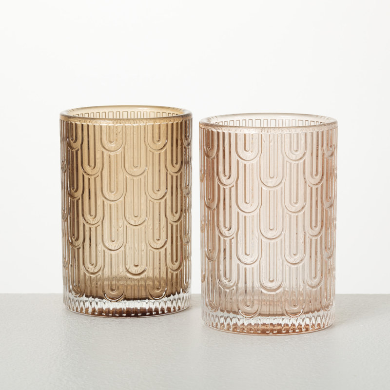 Ensemble d'accessoires de table en verre 2 pièces