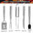Stainless Steel Dishwasher Safe Grilling Tool Set-90545783