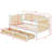 Traditional Rattan Daybed with Storage Drawers-799102213