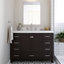 Cambridge X P 22 po P 36 po Coiffeuse en H avec comptoir en quartz blanc avec lavabo-970286456-1037056055