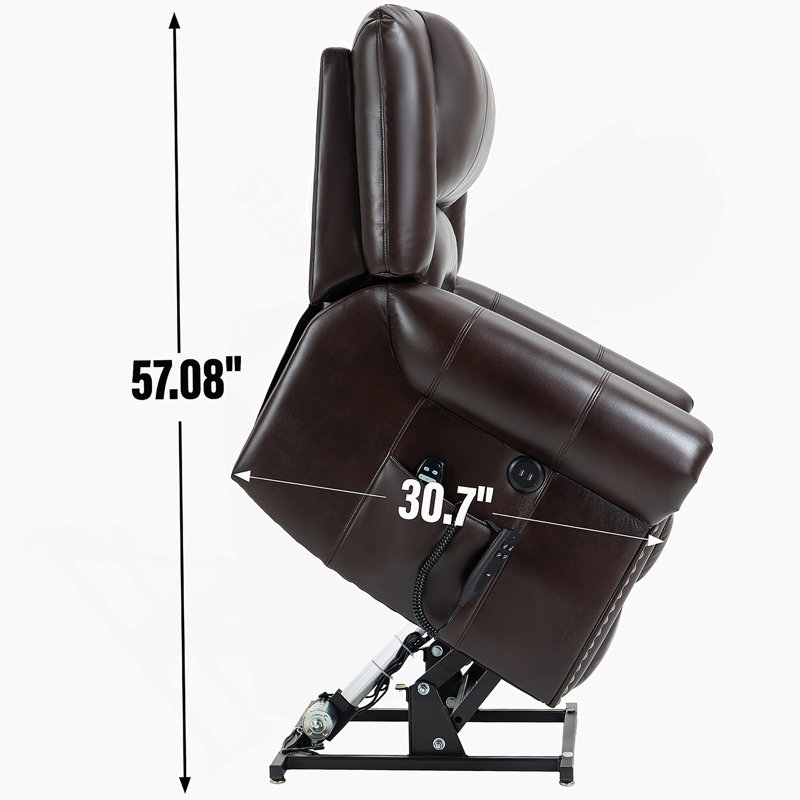Fauteuil inclinable Power Massage, Brun