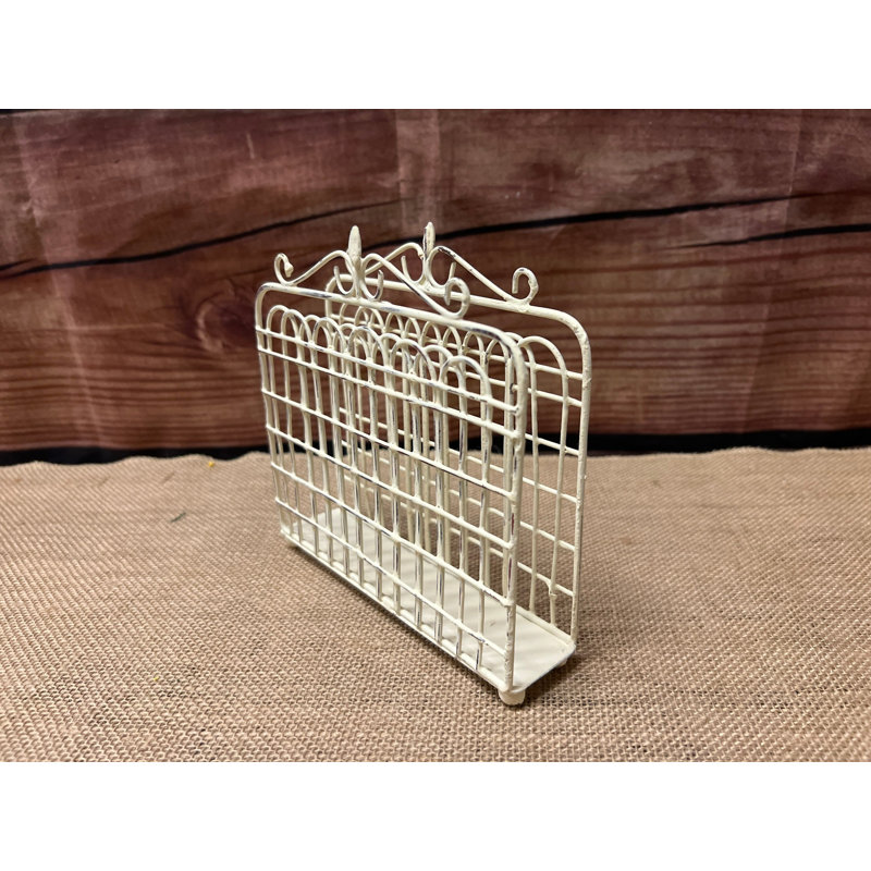 Garden Gate Napkin Holder - Cream