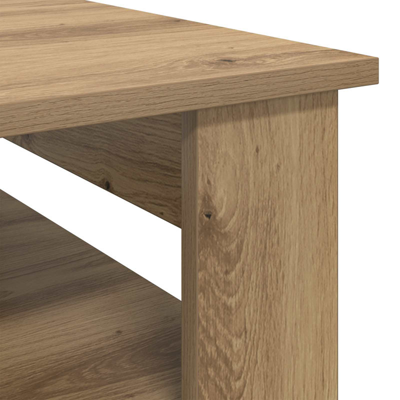Coffee Table with Storage, Artisan Oak, 44cm. H x 64cm. L x 54cm. W