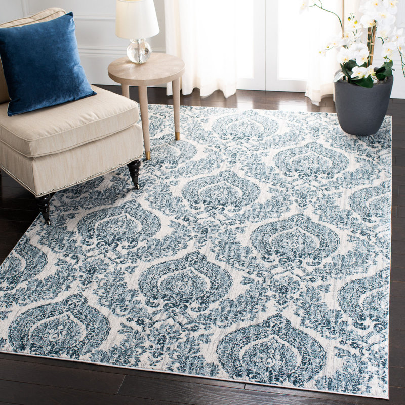Coyer Performance Damask Rug, Rectangle 8' x 10'
