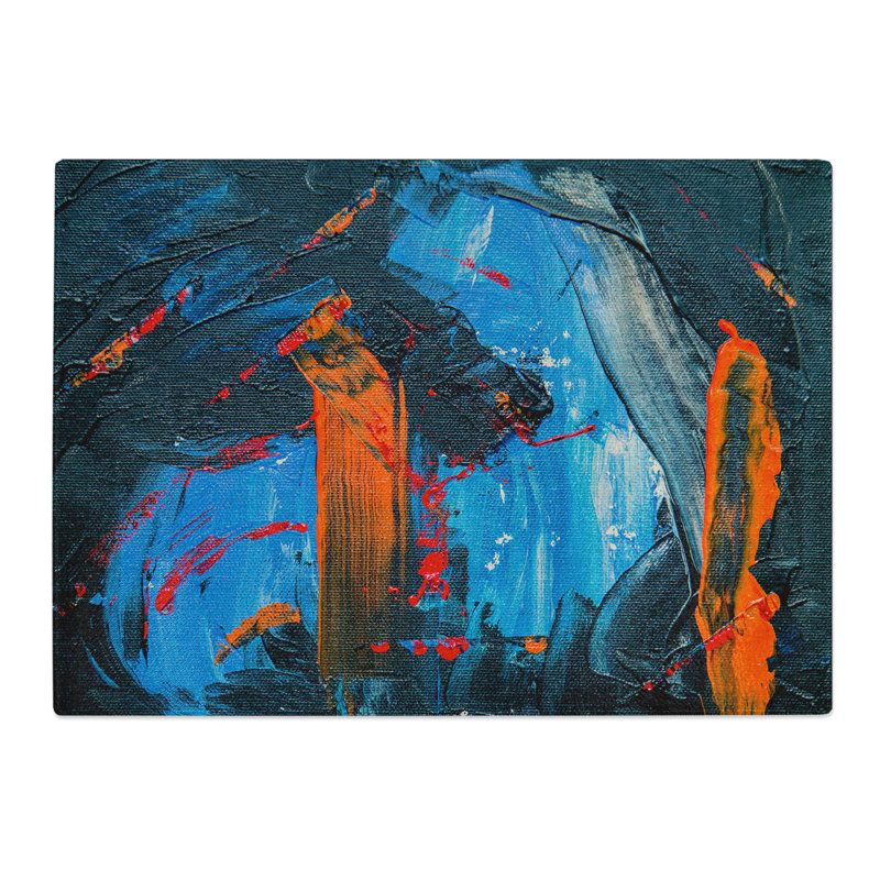 Tempered Glass Art Painting Vol.158 Chopping Board, 28.5 cm W x 20 cm L