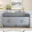 La console comporte un placage de sapin traité durable-1399742265