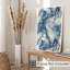 Motif abstrait de géodes de marbre bleu abstrait, impression d'art moderne sans cadre-1297853817