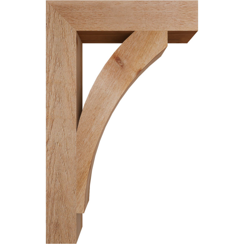 Thorton Block Bracket, 32" H x 4" W x 20" D, Western Red Cedar (Rough Sawn)
