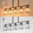 5-Light Glass Crystal Kitchen Island Pendant-911493806