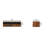 Solid Wood Amber Open Media Unit