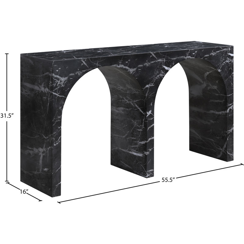 Pyresburg Finished Console Table, Black