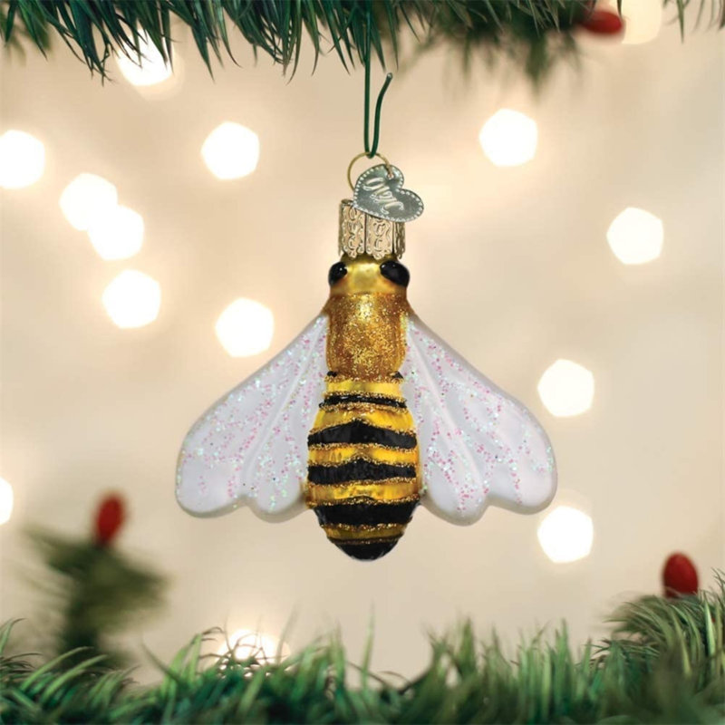 2.75 " Glass Hanging Figurine Ornament