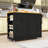 Kitchen Island with Drop Leaf,Power Outlet and 5 Side Racks-1066313935