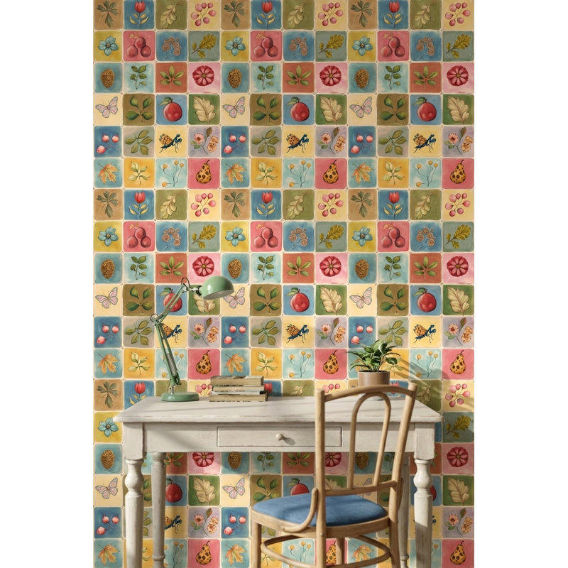 Lark Manor™ Botanical Floral Wallpaper Eclectic Removable Vintage Wall ...