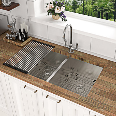 Undermount Double Bowl Kitchen Sink