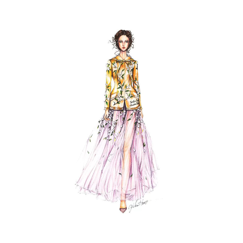 Dior Haute Couture Love Japon, H 12 po x l 8 po x P 0,75 po