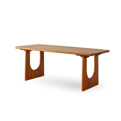 Cherry Rectangular Solid wood Butterfly Leaf Dining Table