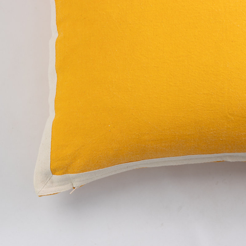 Connor Square Pillow Cover & Insert, Yellow