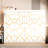 Modern Queen-Size Bed, White, Pattern, Led Under, Outlet , Print, Under, Built-In