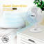 Ventilateur de table oscillant 16 po, 3 vitesses, haute vitesse, circulation d'air silencieuse et puissante, inclinaison de la tête réglable à 70 °, idéal pour la maison, la chambre à coucher ou le bureau, blanc-114510307